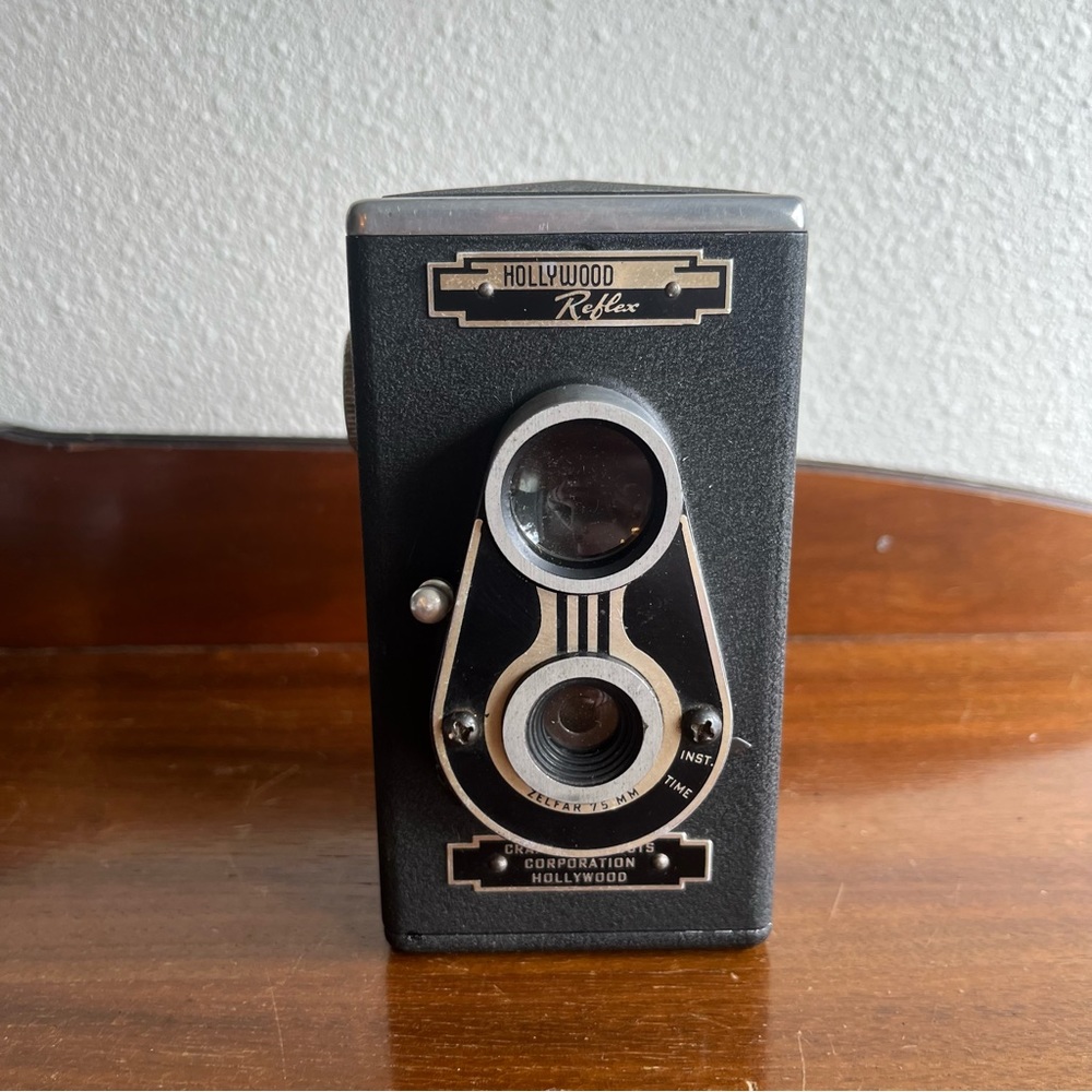 1940s craftex products corporation hollywood reflex camera zelfar 35mm - Picture 2 of 12
